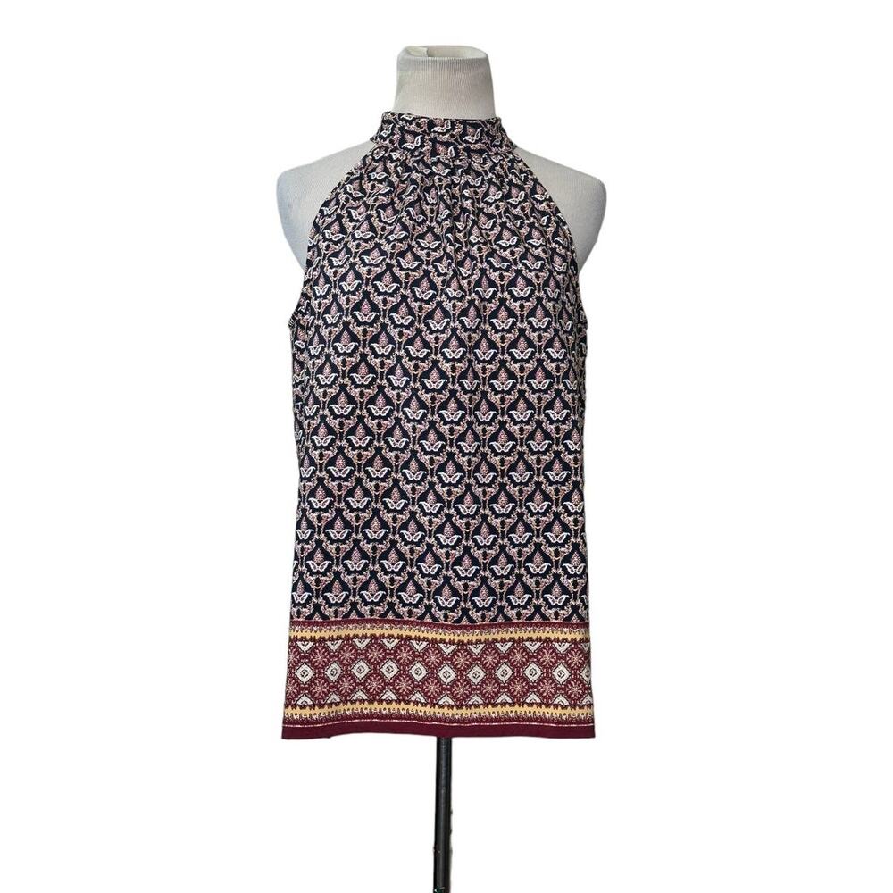 The Limited floral mock neck halter top size Small